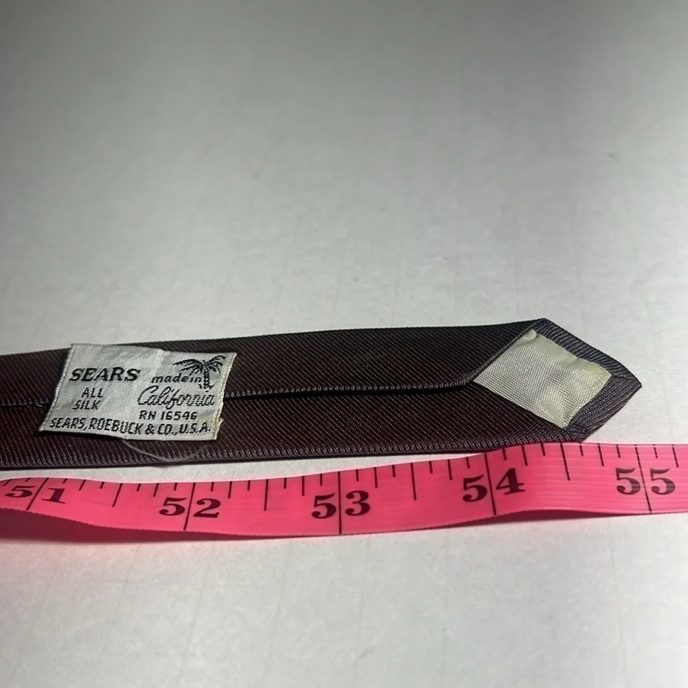 👨🏻‍💼vintage Sears tie light grey purple shine color collective